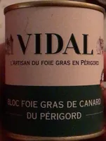 Bloc foie gras de canard du perigord
