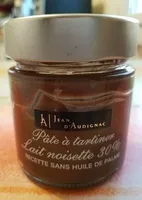 Pate a tartiner lait noisette 30%