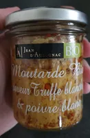 Moutarde Bio saveur Truffe blanche et poivre blanc