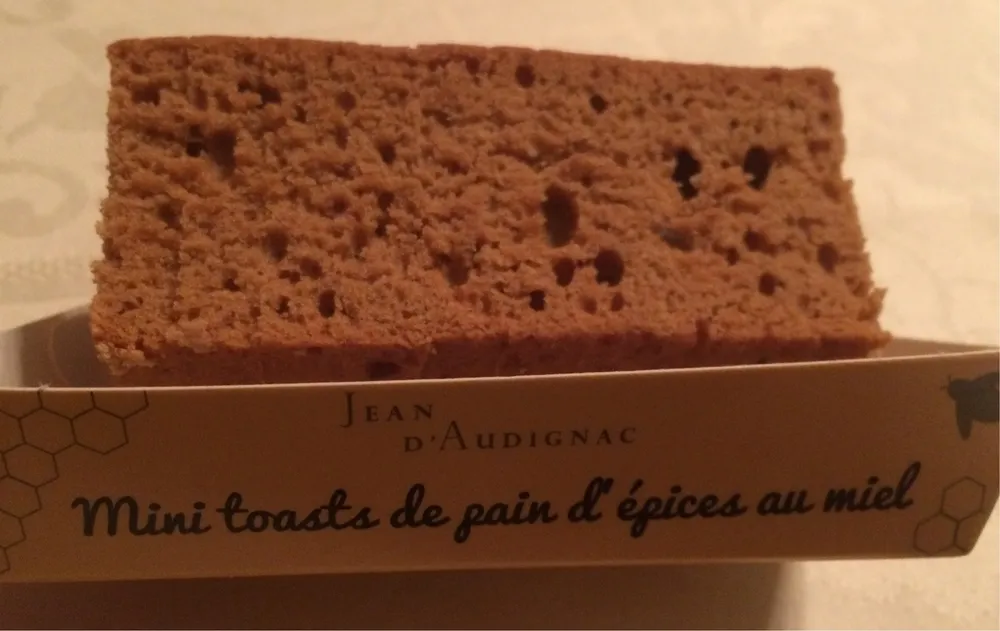 Mini toasts de pain d’épices au miel