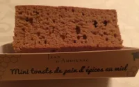 Mini toasts de pain d’épices au miel