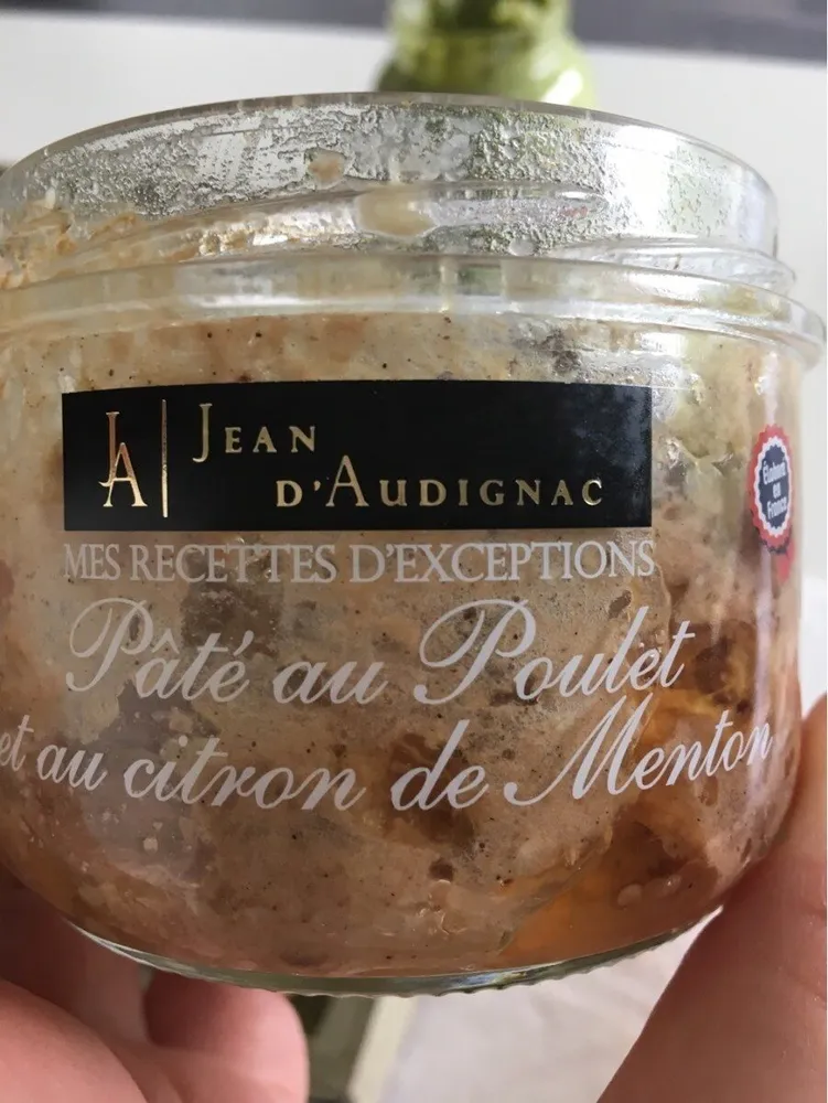 Pate au poulet et au citron de menton
