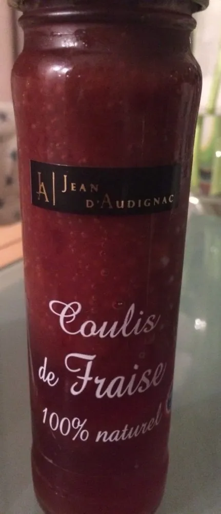 Coulis de fraise 100% naturel