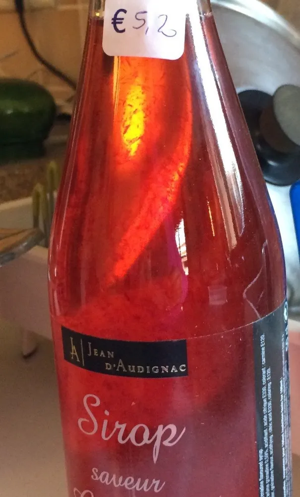 Sirop saveur grenadine