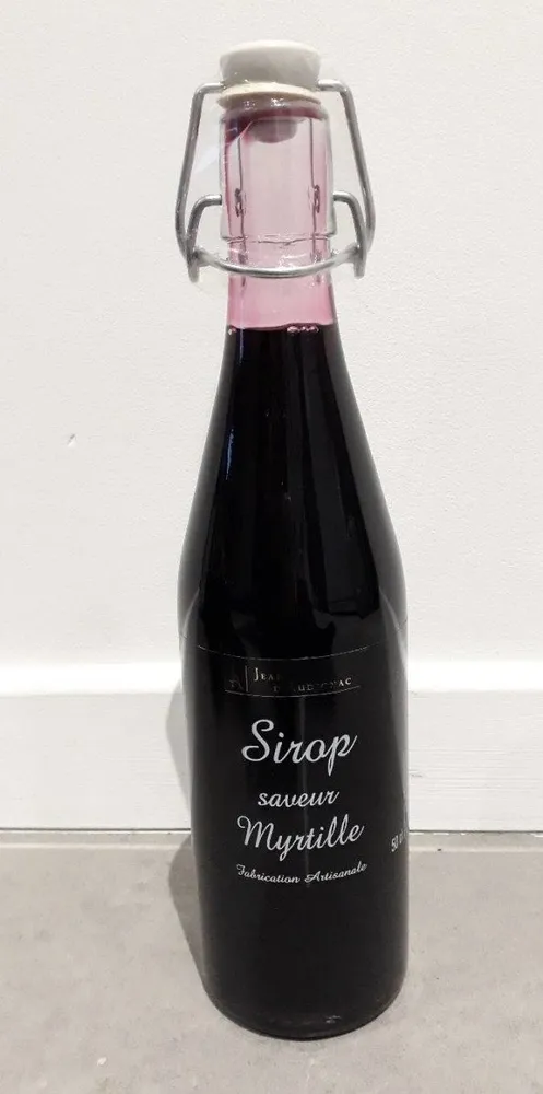 Sirop saveur myrtille