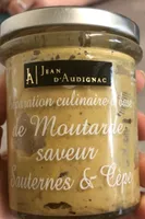 Preparation culinaire a base de moutarde sauternes et cèpes