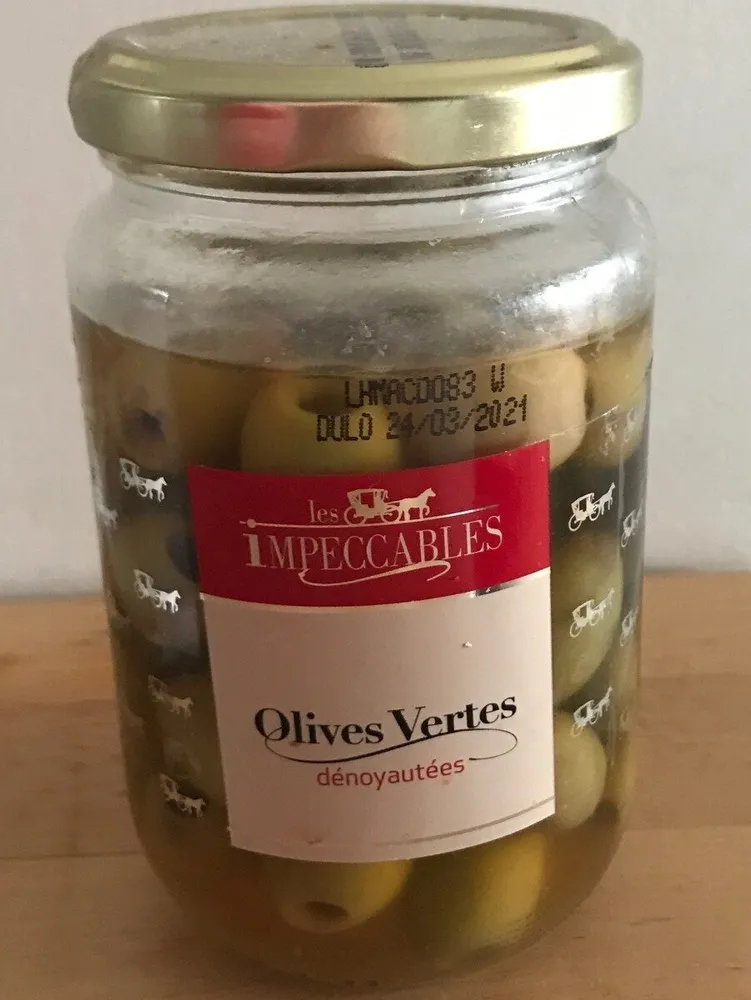 Olives vertes dénoyautées