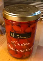 Gouttes de poivrons rouges