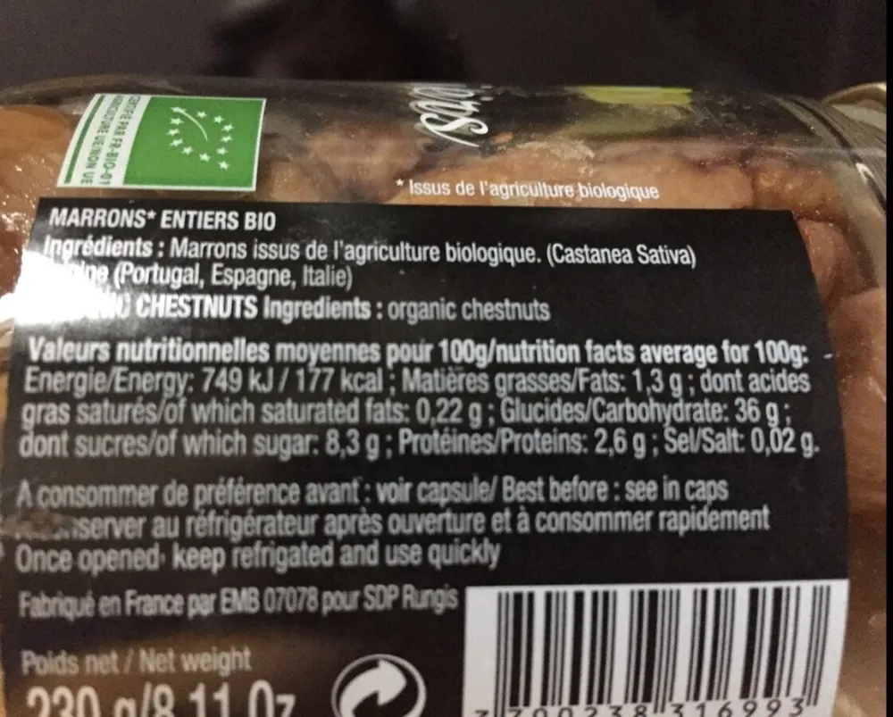 Marrons entier