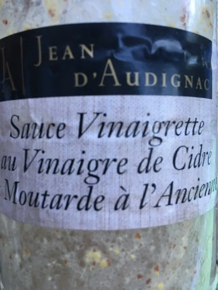 Sauce vinaigrette au vinaigre de cidre
