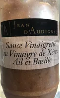 Sauce vinaigrette au vinaigre de Xérès Ail et Basilic