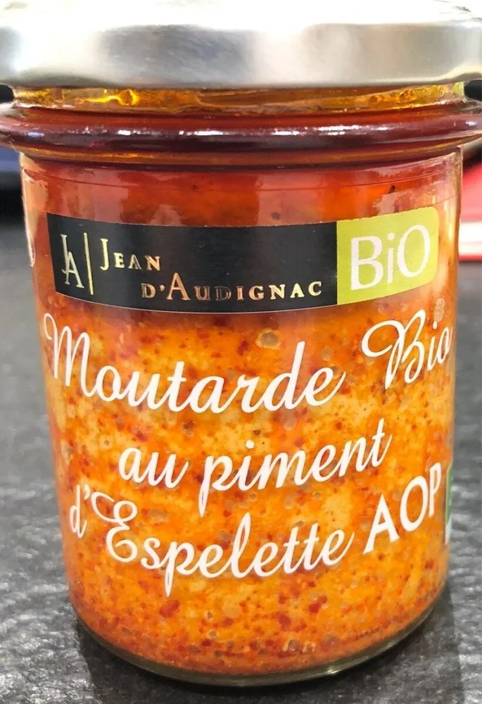 Moutarde bio au piment d'espelette