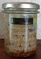 Moutarde aux brisures de truffes blanches d'été