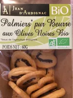 Palmiers pur beurre aux olives noires bio