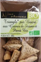 Triangle pure beurre aux graines de sésame et pavot Bio
