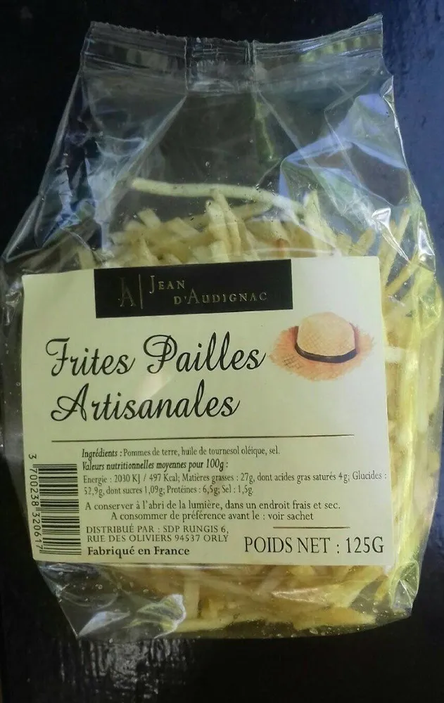 Frites pailles artisanale