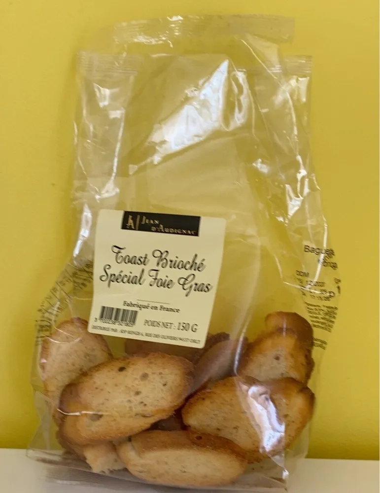 Toast brioché spécial foie gras