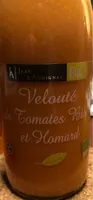 Velouté de tomates bio et homard