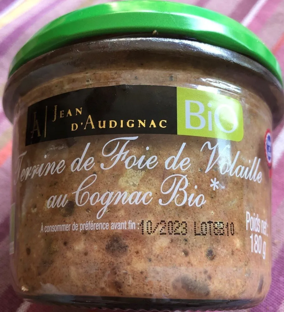 Terrine de foie de volaille au cognac bio