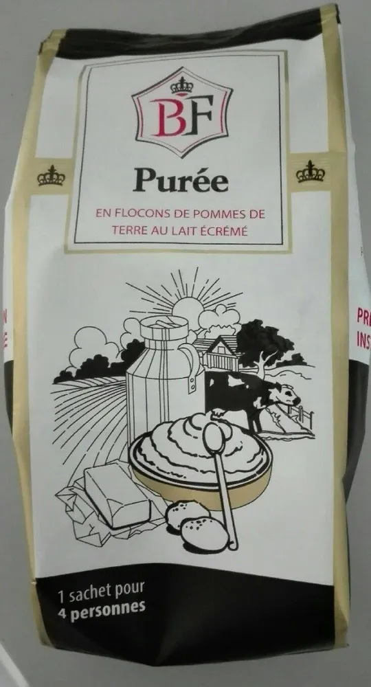 Purée en flocons de pommes de terre au lait écrémé