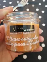 Rillette artisanale piquillos piment d'espellette