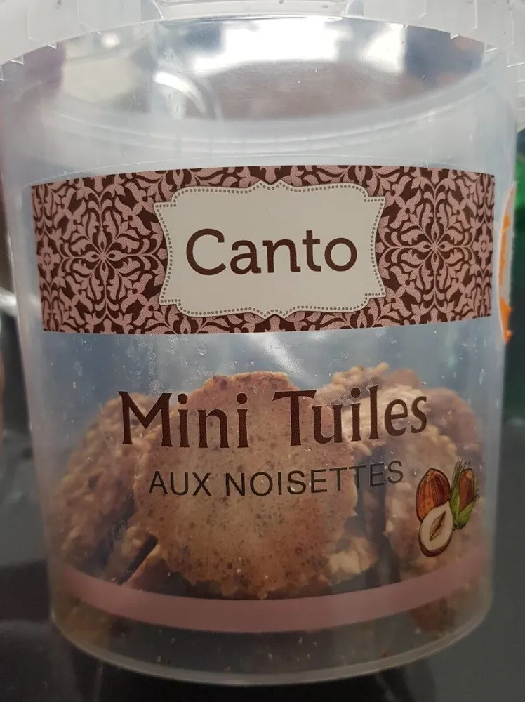 Mini tuiles aux noisettes