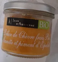 Délice de chèvre frais carotte et piment d'espelette