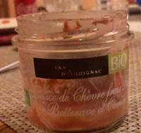 Delice de chèvre frais Bio betterave et cumin