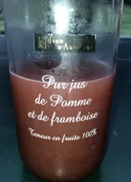 Pur jus de pomme et de framboise
