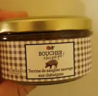 Terrine de sanglier sauvage aux châtaignes