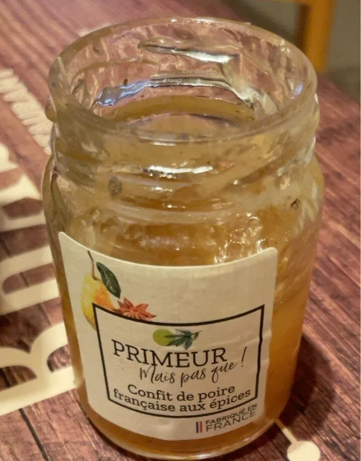 confit de poire françaises aux epices