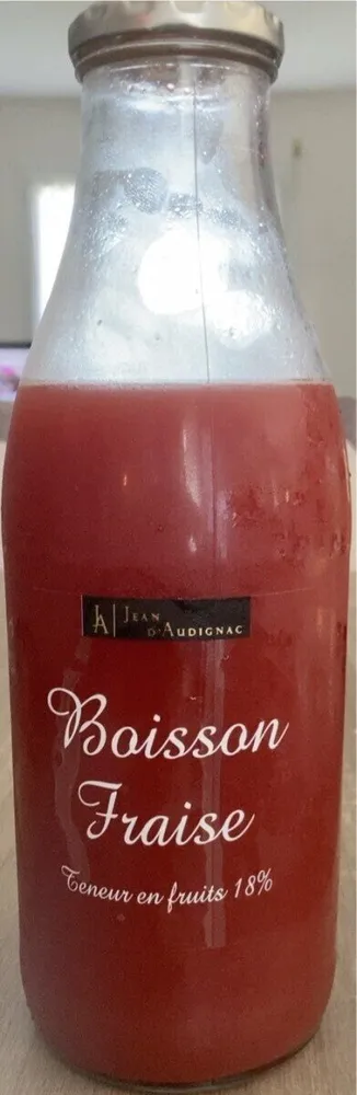 Boisson a la fraise