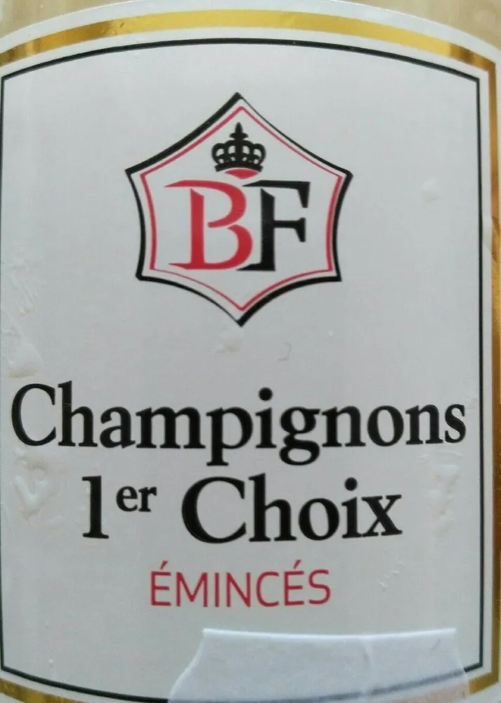 Champignons 1er choix émincés