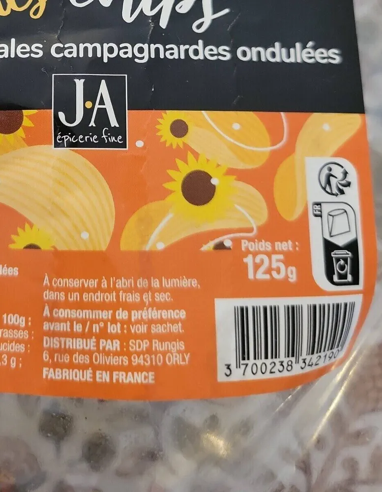 Mes chips Chips artisanales campagnarde ondulés