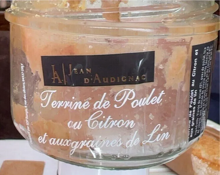 Terrine de poulet ao citron ef aux graines de lin