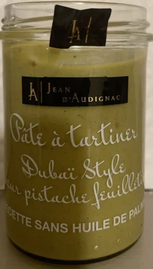 Pate a tartiner Dubai style pistache