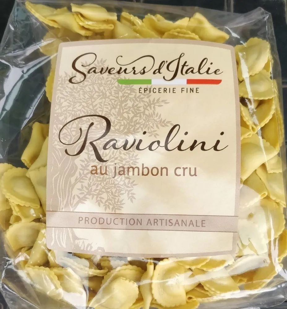 Raviolini au jambon cru
