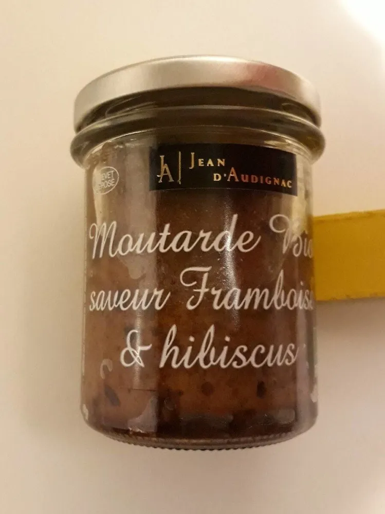 Moutarde bio saveur framboise & hibiscus