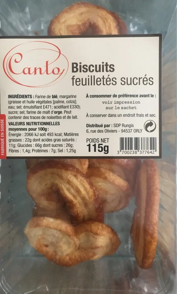 Biscuits Feuilletés Sucrés