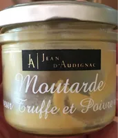 Moutarde saveur truffe et poivre noir