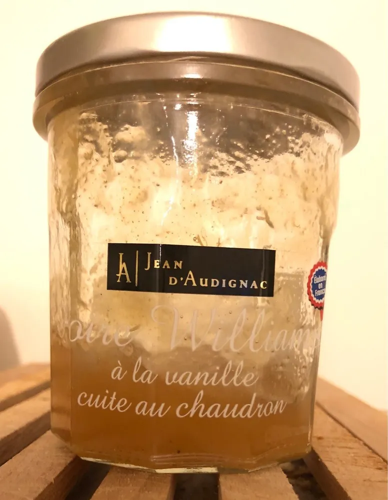 Confiture Poire Williams à la Vanille cuite au chaudron