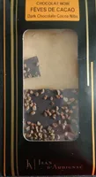 Chocolat noir aux fèves de cacao