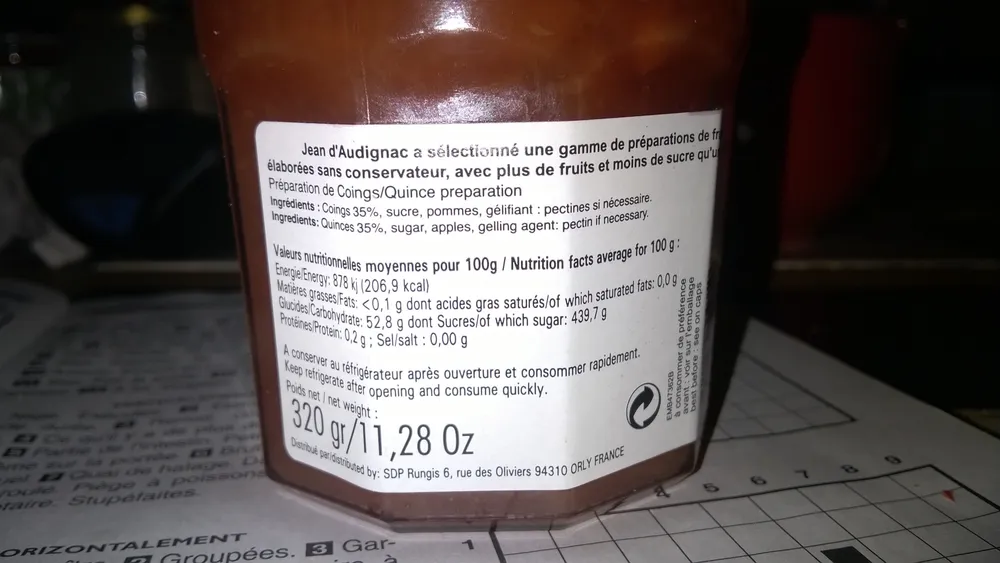 Confiture de Coings