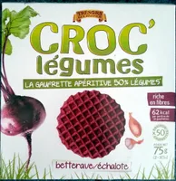 La gaufrette apéritive 50% légumes, betterave/échalote