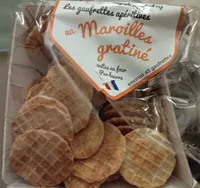 Les gaufrettes aperitives au maroilles gratiné