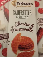 Gaufrettes apéritives au chorizo et mozzarella