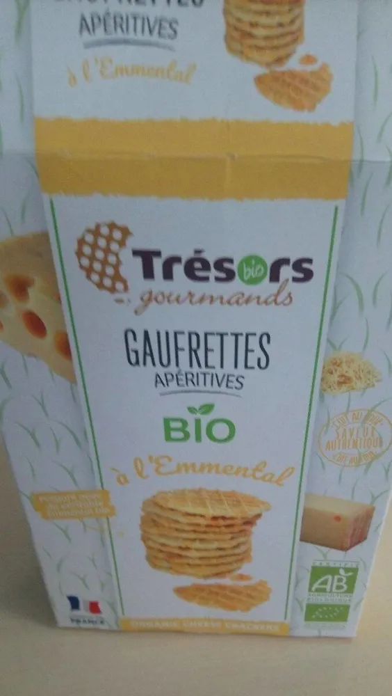 Gaufrettes apéritives bio à l'emmental