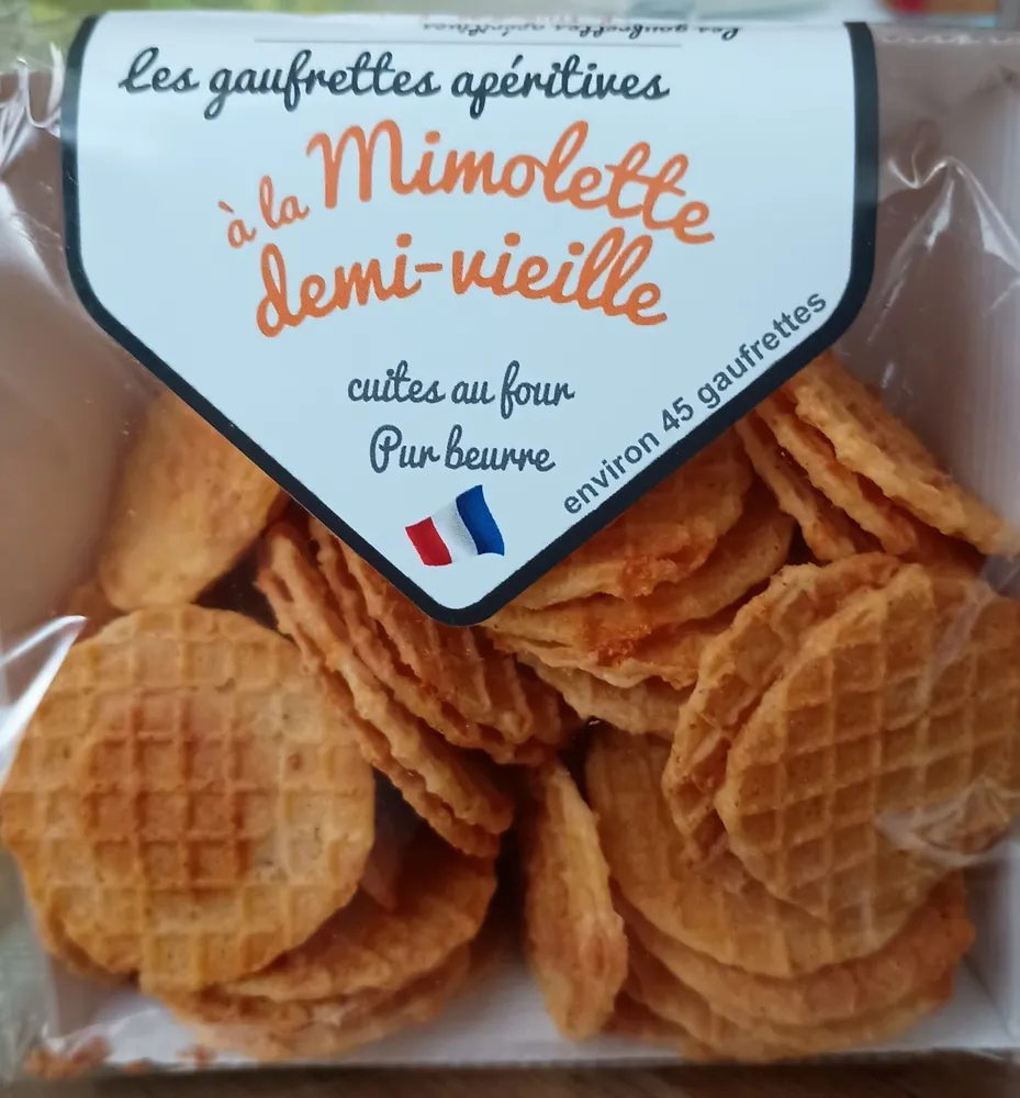Gaufrettes apéritives mimolette