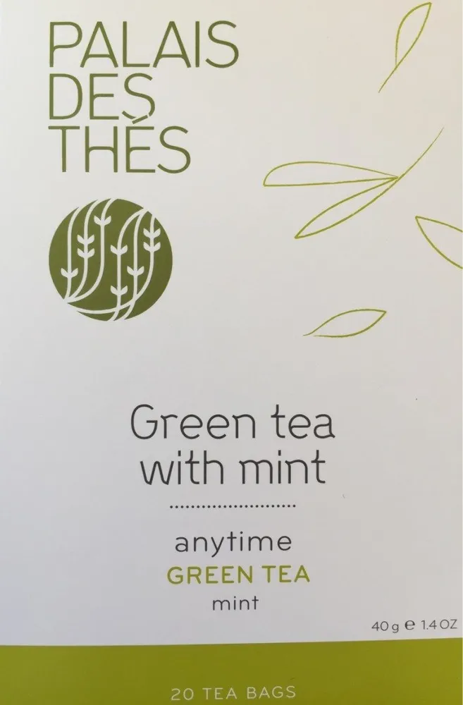 Palais Des Thes Green Tea With Mint 20 Tea Bags 40G / 1.4oz
