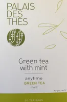 Palais Des Thes Green Tea With Mint 20 Tea Bags 40G / 1.4oz